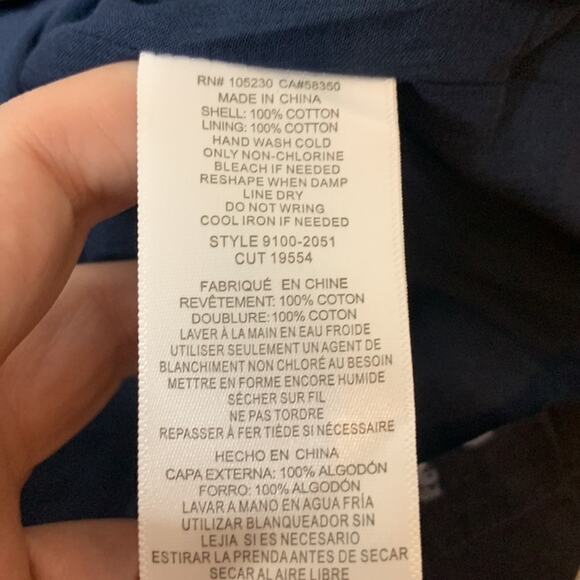 NWT Current Elliot Off the Shoulder Floral Top blue sz 3 L large - Picture 6 of 6